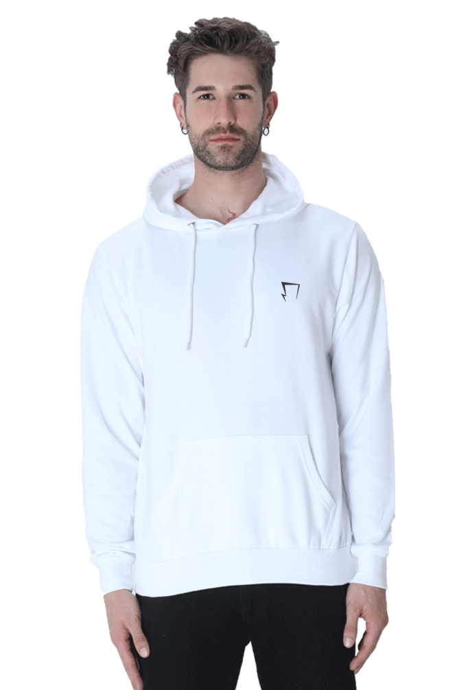 Premium White Solid Hoodie