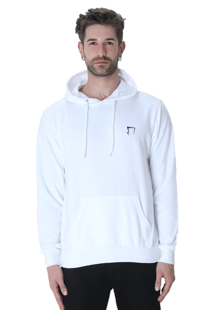 Premium White Solid Hoodie