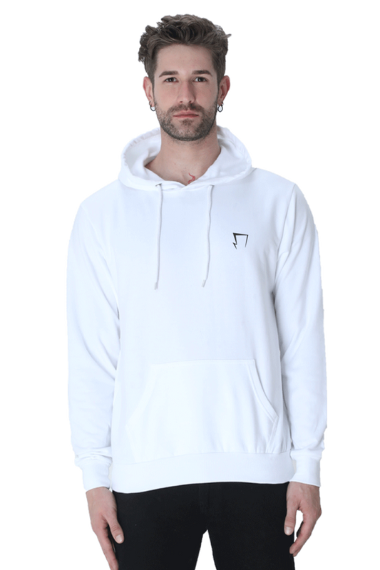 Premium White Solid Hoodie