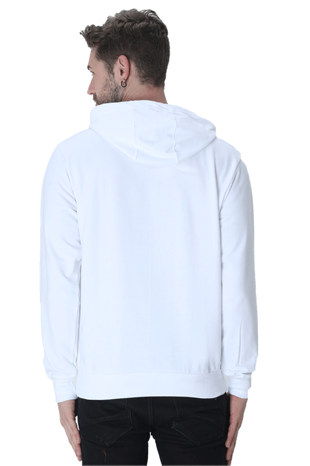 Premium White Solid Hoodie