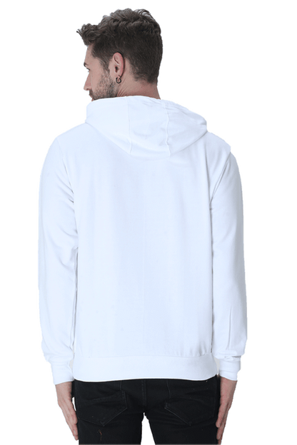 Premium White Solid Hoodie