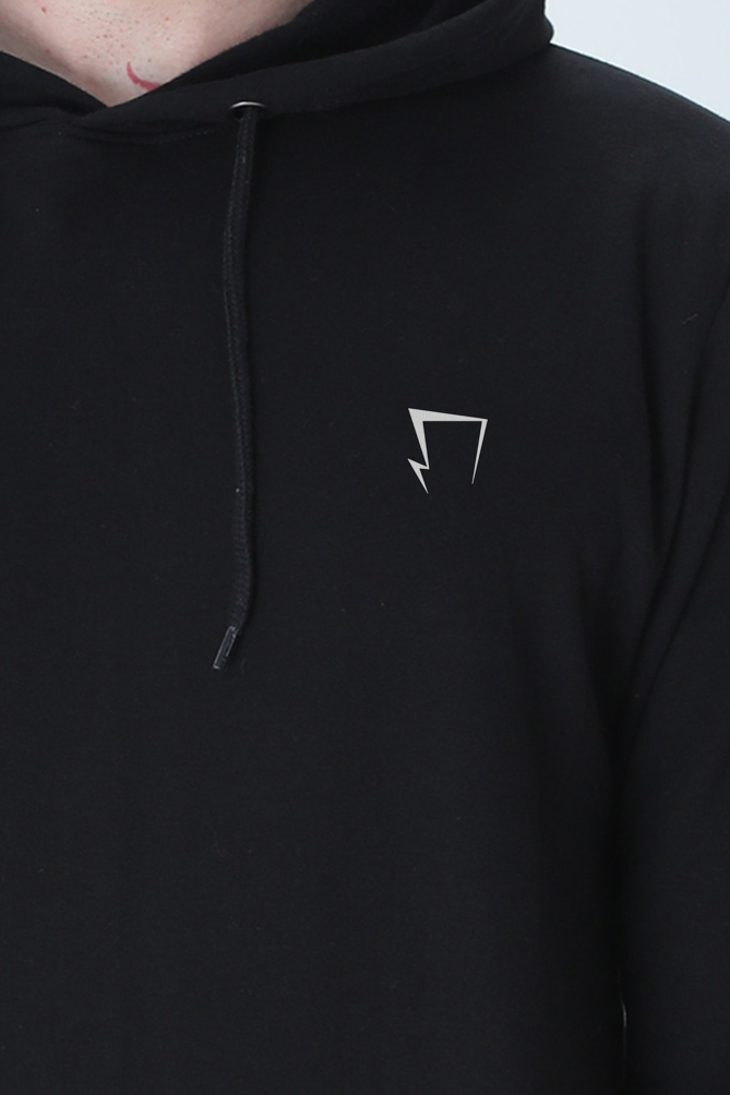 Premium Black Solid Hoodie